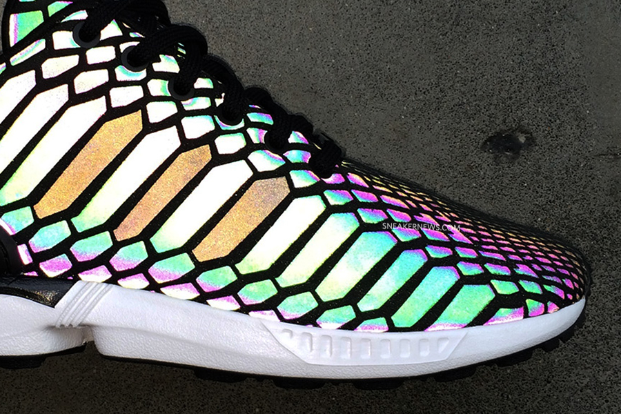 adidas zx flux xenopeltis snake reflective